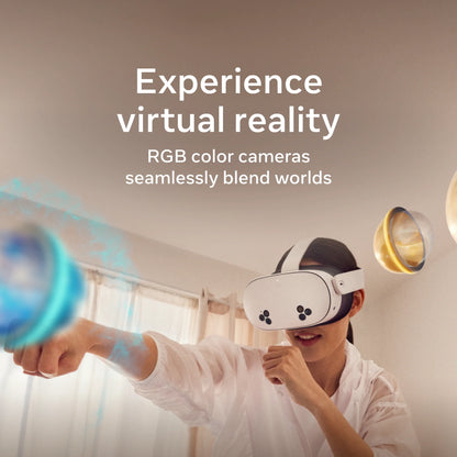 Quest 3S 128GB | VR Headset — Thirty-Three Percent More Memory — 2X Graphical Processing Power — Virtual Reality without Wires — Access to 40+ Games with a 3-Month Trial of  Horizon+